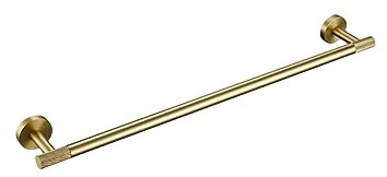 Set di accessori hardware per il bagno Kit in ottone zigrinato oro spazzolato Porta asciugamani Anello porta accappatoio Porta carta Porta asciugamani Scopino, portasciugamani, 45