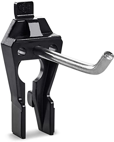 raaco Gancho Simple 1-60 mm para Panel Perforado, Organizador de Herramientas de Pared, Ideal para Martillos, Destornilladores y Alicates, Gancho de Acero y Poliacetal, Set de 5