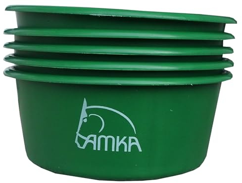 AMKA Müslischale Futterschale Leckschüssel 5er Set 5 Liter ohne Deckel für Tiere