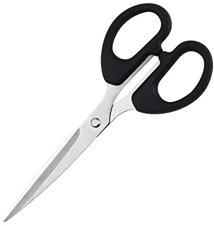 TONZN Ciseaux de Cuisine en Acier Inoxydable, Ciseaux de Bureau, Outils de Coupe de Papier Faits à la Main pour Outils à Main, Ciseaux ménagers (Argent)