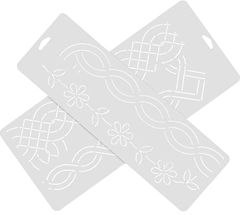 Nähvorlage für Anfänger, 2 Stück Kunststoff Quiltschablone Weiß