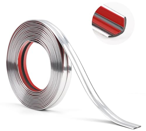 6Meters/20FT Peel and Stick Tile Trim Wall Trim, Flexible Moulding Trim Plastic Edging Trim Self Adhesive Caulk Strip for Cabinet Countertop Ceiling Floor Board Ceilings Windows Tile Edge (Black)