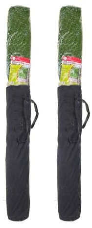 LOLAhome Set de 2 Seto Artificial Verde de 1,5x3 m. 2 Unidades. Alta Ocultación, con Tratamiento UV, Realista y Natural, No inflamable, Transpirable. para Jardín, Balcón, Terraza