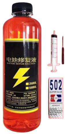 Rtyweth Additif de batterie de voiture 500 ml électrolyte liquide déionisé distillé pour le stockage de bateau accessoires eau