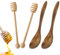 JEYORZY 4 Piezas de Agitadores de Miel,Cucharas de Miel, Cucharas de Miel de Madera,Agitadores de Miel para Levantar Miel, para Remover Café Cuchara