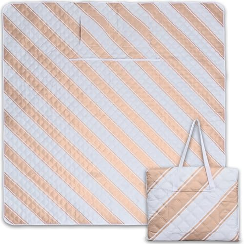 Picknickdecke wasserdicht 150x200cm isoliert & gepolstert - Stranddecke sandfrei – ideal für Camping, Strand, Festivals, Kinder und Parks - ultra leichte faltbare & waschbare – Outdoordecke XXL