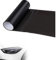 Lámina Tintada para Coche,Lámina Tintada para Faros,Delanteros para Faros,Láminas de Tintado para Traseros,Láminas LED,PVC Vinilo Película Autoadhesiva de Tinte de Luz para Automóvil (Negro,30x200cm)