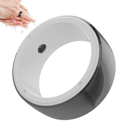 Anello in ceramica, Anello di monitoraggio della salute Intelligente Fitness - Anello portatile portatile con 6 carte per uomo, bambini, donne, regalo di compleanno