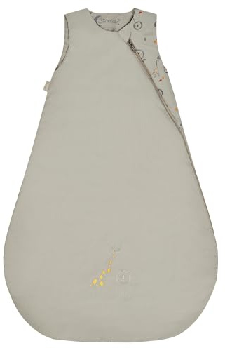 Sterntaler Schlafsack 80cm Giraffe & Löwe – Unifarbenes und gemustertes Polycotton, Hydrocool-Futter – Wattiert, Zwei-Wege-Reißverschluss & Kabelöffnung- 1,50 TOG – Baby und Kleinkind Schlafsack