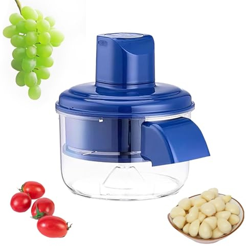 SWHC Macchina Elettrica per Sbucciare L'uva, Sbucciatore d’UVA, Pelapatate Elettrico Multifunzionale, Sbucciatore Automatico di Frutta, Macchina Sbuccia Aglio, per UVA, Pomodori, Ciliegie