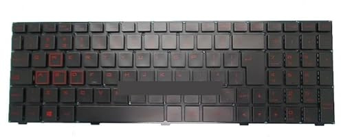 LWDOZMD Clavier d'ordinateur Portable pour MAINGEAR K15 A13 SHM14G58USJF51 82R-15D038-4012 14G5JF510USW-D États-Unis Noir sans Film rétroéclairé