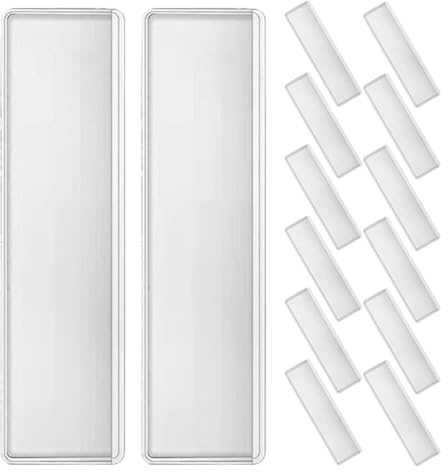 Hemobllo 25 Selbstklebende Transparente Etikettenhalter aus Wasserfestem Pvc 11 X 3cm Namensschildtaschen für Büro Lager und Regale