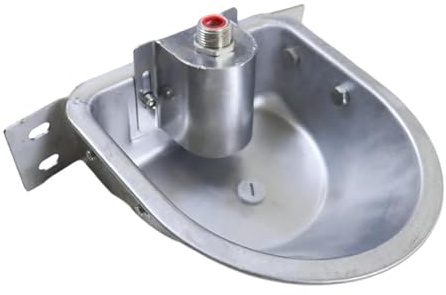 Jiuvaso Fontana per abbeveratoio Automatica per Pecore, distributore Automatico di Acqua per bovini, maialini, vitelli, Prato, con Foro di Scarico