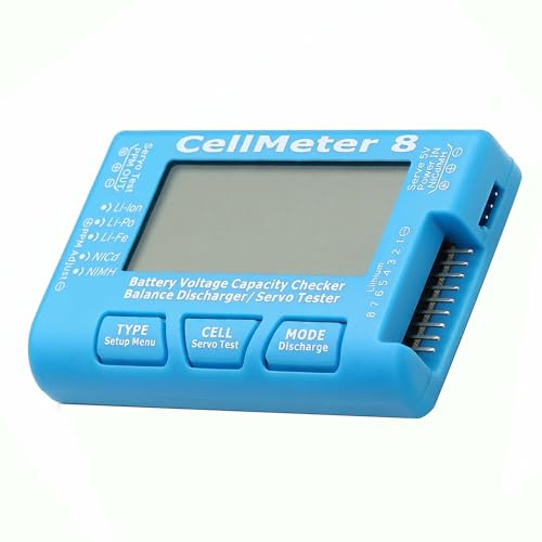 Probador de Capacidad de Batería Digital RC 8 con LCD, Tester Electricista
