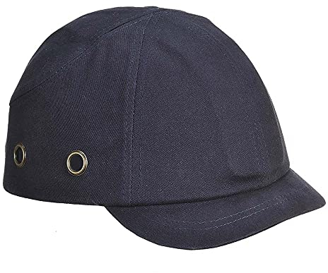 Portwest Short Peak Bump Cap, Size: One Size, Colour: Navy, PW89NAR