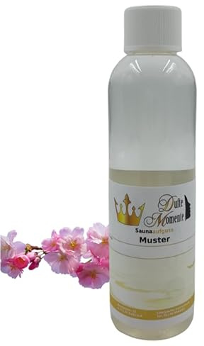 Dufte Momente | Saunaaufguss 250ml | Japanische Kirschblüte | mit naturreinen und natürlichen ätherischen Ölen | vegan und ohne Tierversuche