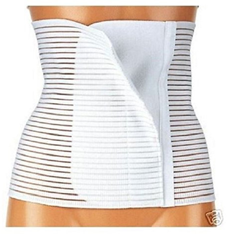 Pancera Guaina Cintura Elastica Post Operatoria e Post Gravidanza Lombare Modellante Snellente Contenitiva Traspirante Regolabile con Apertura Davanti a Strappo. Unisex Uomo Donna (4 / M)
