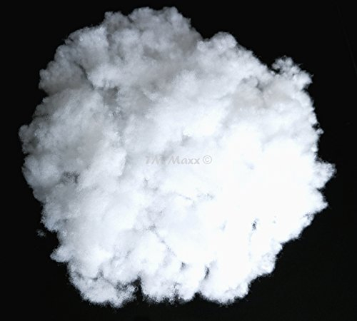 TM Maxx Bastelwatte Füllwatte Watte Kissenfüllung Füllwatte für Kuscheltiere Öko - Tex100 1000Gramm Grundpreis für 1Kg-7,99Euro (10000 g (10 kg) - ca. 500 Liter)