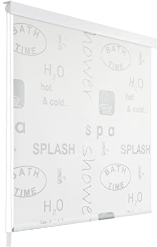 vidaXL Duschrollo 140x240cm Splash-Design Duschvorhang Rollo Badewannenvorhang