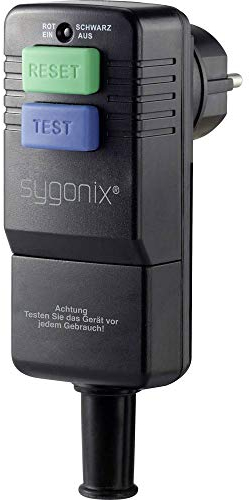Sygonix SY-3779070 Interrupteur - protection des personnes 230 V noir IP54