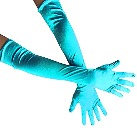 Long Satin Opera Glove For Women Formal, Elbow Length Glove For Bridal Evening Dance/Tea Party/Church/Wedding W-G-1
