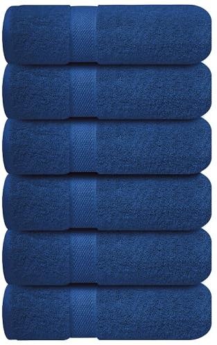 Infinitee Xclusives 100% Cotton Hand Towels for Bathroom - 6 Pack | Ultra Soft, Absorbent & Quick-Drying |16x28 inches| Luxury Hand Towel Set |600 GSM| Gym, Shower, Spa & Hotel Use