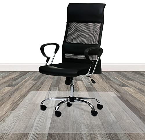 Bodenschutzmatte ECO-MAT aus PET - transparente Stuhlmatte für Hartböden - 100% ohne BPA & Phthalate - Geruchsfreie Bürostuhl Unterlage aus recyclebarem Material (90x120 cm)