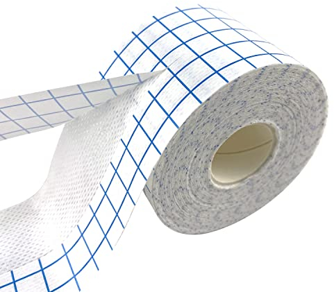 Cinta elástica no tejida de 5 cm x 10 m, cinta de primeros auxilios para vendaje y retención para vendaje transpirable (1 rollo, 5 cm)