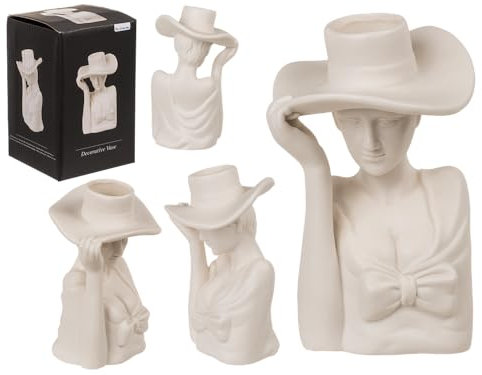 Keramik-Vase, Elegant Lady, 9,5 x 17 cm, 220 ml, im Geschenkkarton