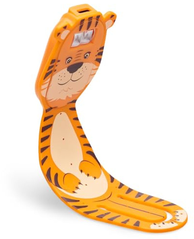 Flexilight Pals RC (Tiger) - wiederaufladbares Leselicht - 2 in 1 Leselampe & Lesezeichen - LED Leselicht - Geschenk für Leser, Buchliebhaber - Deutsche Ausgabe: Leselampe & Lesezeichen in einem