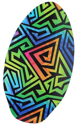 Dickly Skimboard für Kinder, kleines Surfbrett für Jungen und Mädchen, leichtes Spielwasser-Sandbrett, praktisches Skimboard aus Holz, Surfbrett, b