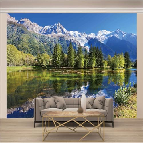 Papier Peint Panoramique Trompe l'oeil 3d Chambre Adulte Enfants Art Papier Peint Intissé Mural Moderne Toison Salon Chambre à Coucherr Salle L 200cm x 140cm (Largeur x Hauteur) Paysages Naturels