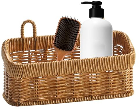 förvaringskorg – boho vägg frukt grönsaker organiseringsfack, söta hyllkorgar för att organisera saker, hängande väggkorg, naturlig hylla för bröllopsfest trädgård fönsterbräda skrivbord