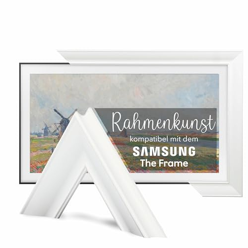 TV Guard Frame TV Bezel, Compatible With Samsung The Frame TV, 32 Inch, Modern White, Suitable for Wall Mounted Televisions