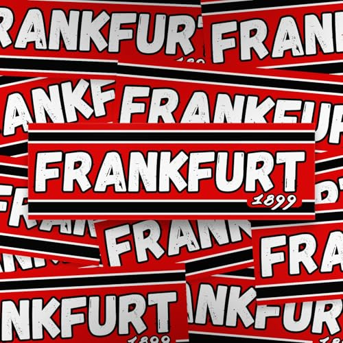 Fan-Kultur Xperience 100x Frankfurt Sticker/Aufkleber '1899'/ Fußball Fanartikel/ 14,8x5,0 cm/PVC/wetterfest