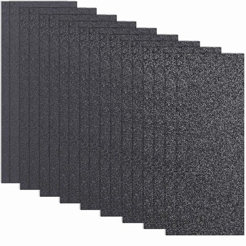 18Pcs Sandpaper 120/180/240/320/400/600/800/1000/2000 Grit, 9x3.6 Inch | Epehio Wet And Dry Sandpaper For Cars Metal Plastic Wood Walls, Assorted Sand paper Sheets for Polishing & DIY Projects