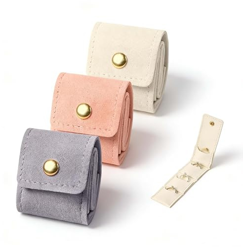 Jewellery Box Rolls for Travelling 3Pcs for Women 15 Year Old Girls