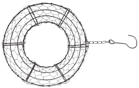 Toyvian Iron Hanging Plant Pot Moon Shape Wreath for Indoor Succulents Home and Office Display