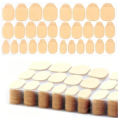 24 Feuilles (720 PPCS) Patch Ongles Autocollant d'Ongle Adhésif Transparent,Faux Ongles Autocollants,Faux Autocollants à Ongles Double Face,Gel Pad Ongles pour Press-on Nails et Nail Art DIY.