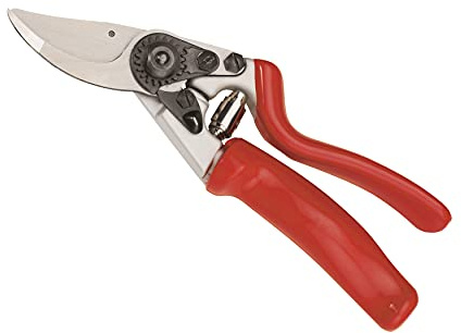 Tijera de Poda a Una Mano Pruning J468 - Ajuste Manual - Mango Ergonómico y Giratorio - Corte Bypass para Trabajos de Precisión - Tijera de Jardinería Fabricada en Aluminio Forjado - Altuna | Cuerpo forjado, amortiguadores de goma, menos fatiga en trabajos prolongados y mayor confort de uso