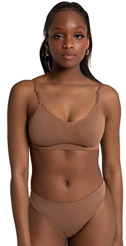 Capezio Seamless Clear Back Bra, Reggiseno Donna, Mocha, M