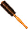 H&S Wooden Round Boar Bristle Hairbrush for Soft, Natural Beard & Hair Styling - Beard Brush - Round Hairbrush
