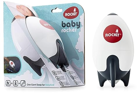 Rockit Rocker (Version Piles AA) - Aide au Sommeil de Bébé Berce et S’adapte à Toute Poussette Cane, Tout-Terrain, Landau, Nacelle, Vitesse Réglable Minuterie 60 Min - Crée un Transat Portable
