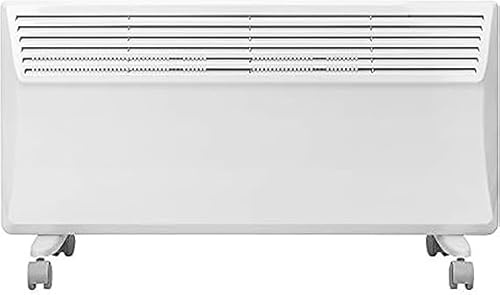 Devola Electric Panel Heater Low Energy Wall mounted Radiator 2000W, Eco Warm Energy Efficient Technology, Floor stand & wall mount, Adjustable Thermostat with Programmable Timer, Lot 20, DVS2000W