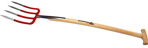 Krumpholz Spatengabel m. Schienenzwmit Eschen-T-Stiel