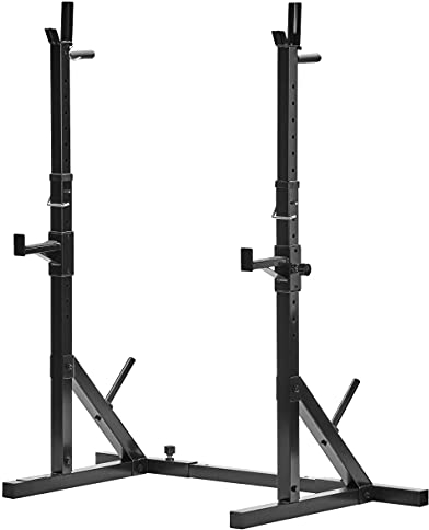 Bad Company verstellbare Hantel-Ablage mit Hantelscheiben-Ständer und Dipstation für das Hanteltraining und Bankdrücken im Home Gym in verschiedenen Farben I BCA-29 (Schwarz)