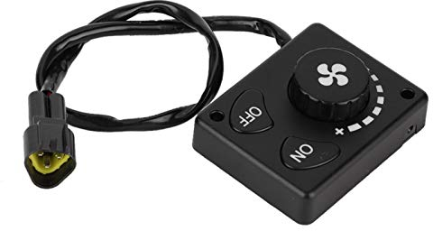 Qiilu Parking Heater Controller DC 12V/24V Parking Heater Knob Controller Switch for Car Truck Air Heater Black Parking Heater Controller Switch Remote Control Pairing Timing Start/Stop