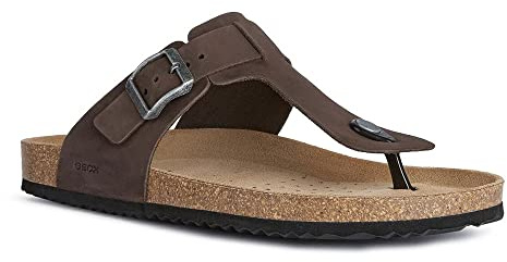 Geox Homme U Sandal Ghita D Sandales, Dk Coffee, 44 EU