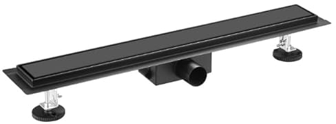 KOLMAN Duschrinne Bodenablauf Komplettset DUPLEX NEXT 100 cm Schwarz Duschablauf Abflussrinne Dusche