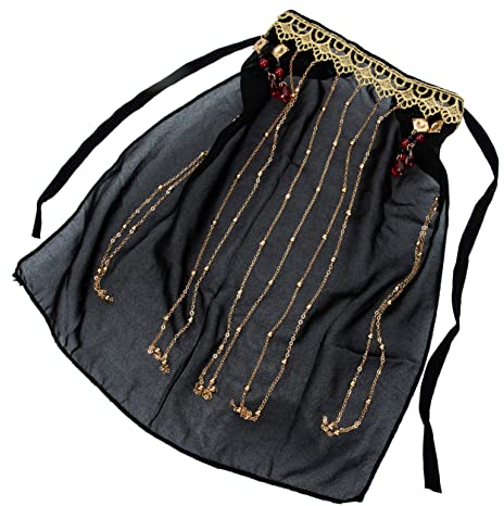 BUGUUYO Vintage Face Veil Mit Quasten Retro Hanfu Accessoire Aus Leichtem Atmungsaktivem Eleganter Gesichts-schleier Für Damen Passend Für Feste Fotografie Und Maskeraden